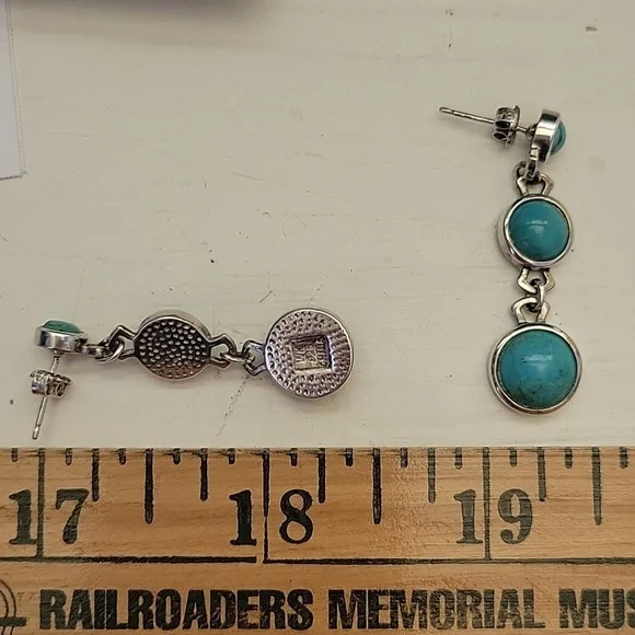 Whitney Kelly 925 Turquoise Earrings - Picture 6 of 7